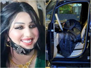 لحظة اغتيال البلوغر العراقية الشهيرة “أم فهد” داخل سيارتها